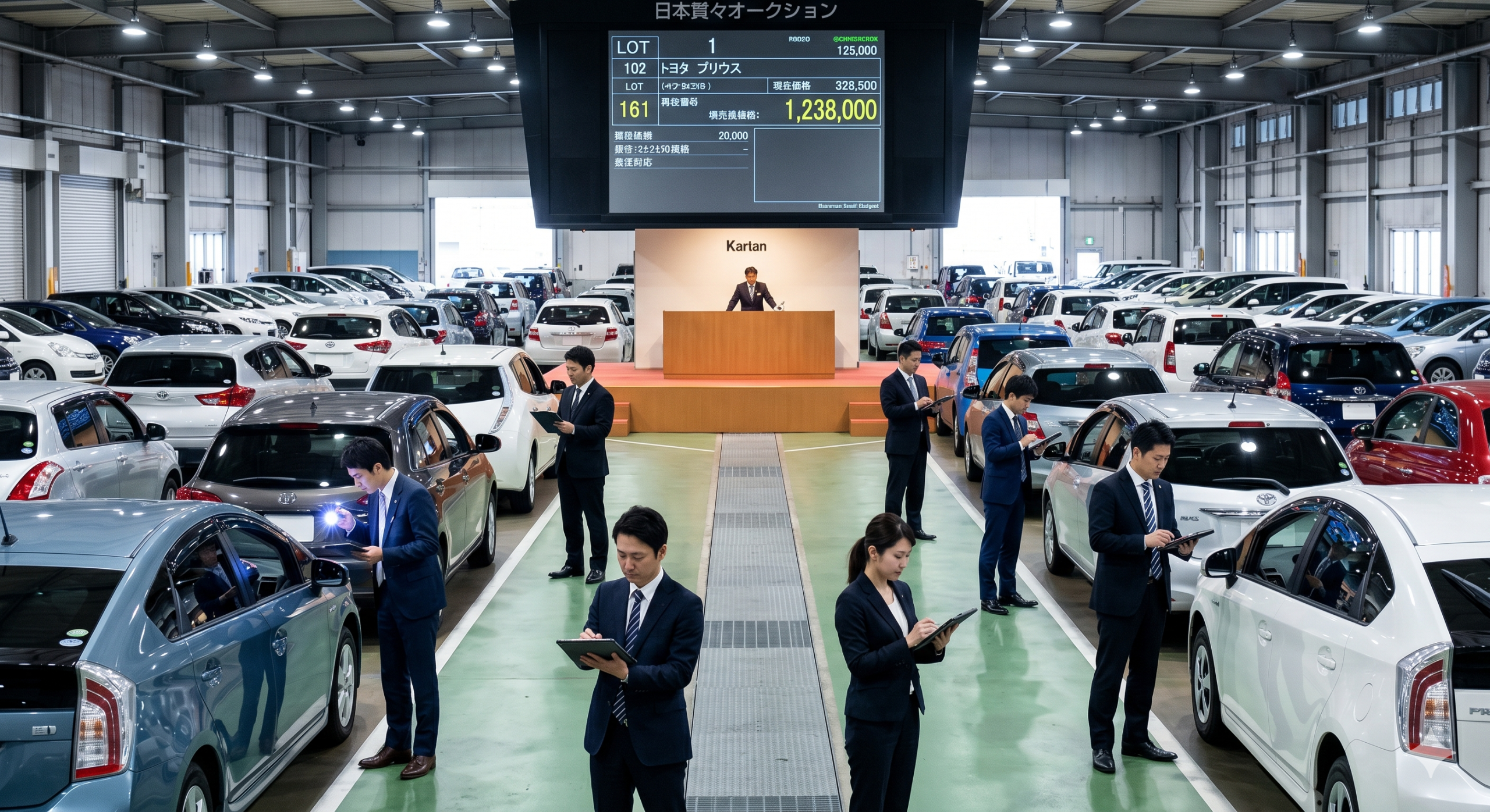 カーオークション会場